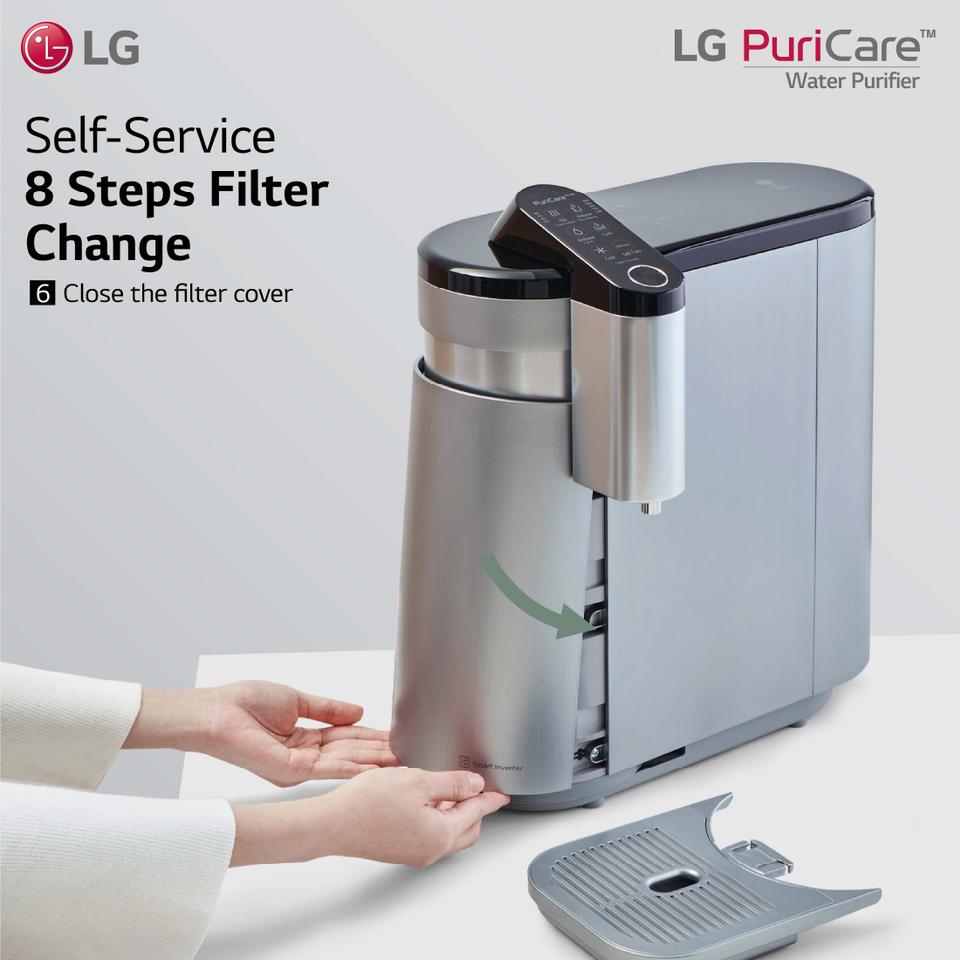 Close the filter cover