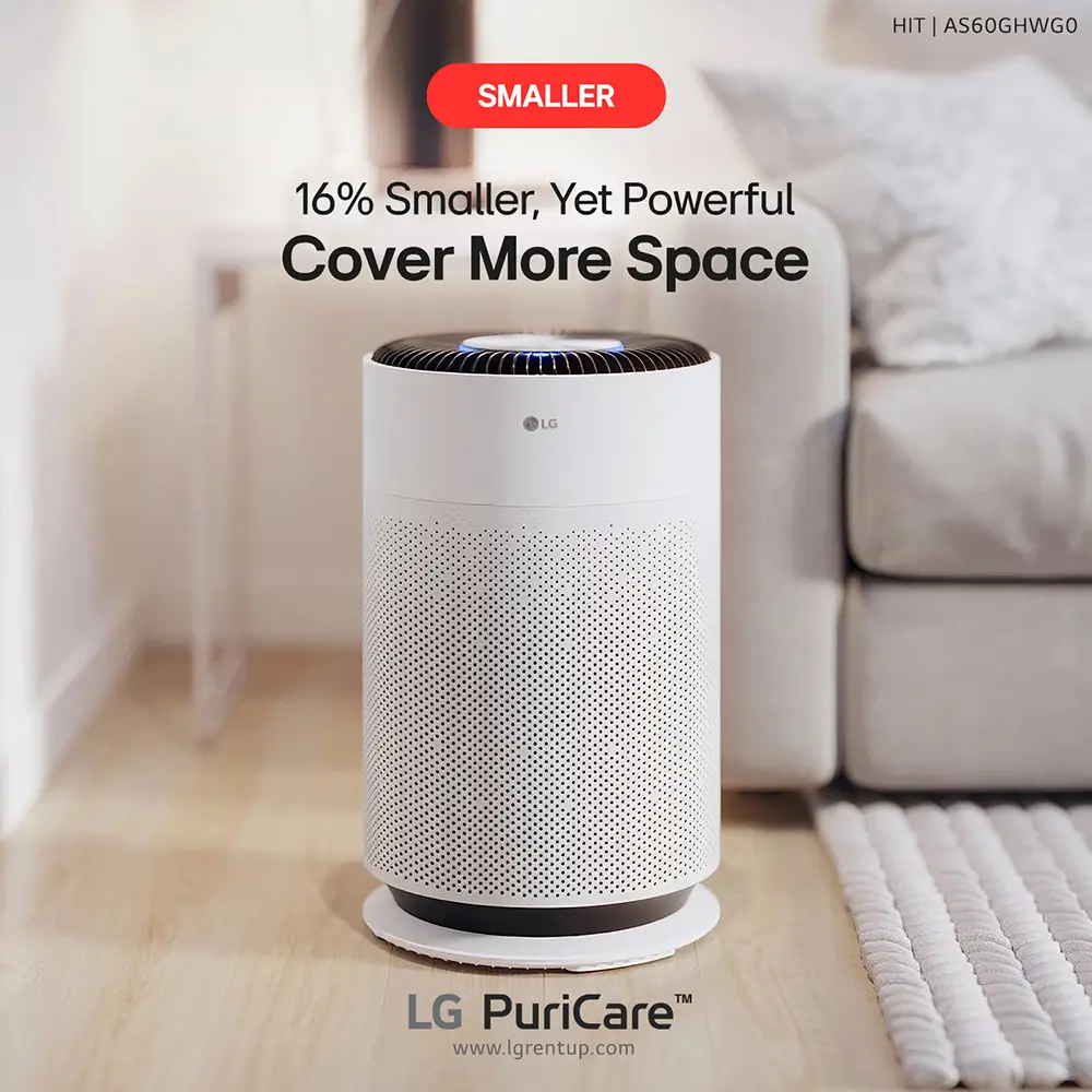 Cover More Space - 16% Smaller, Yet Powerful