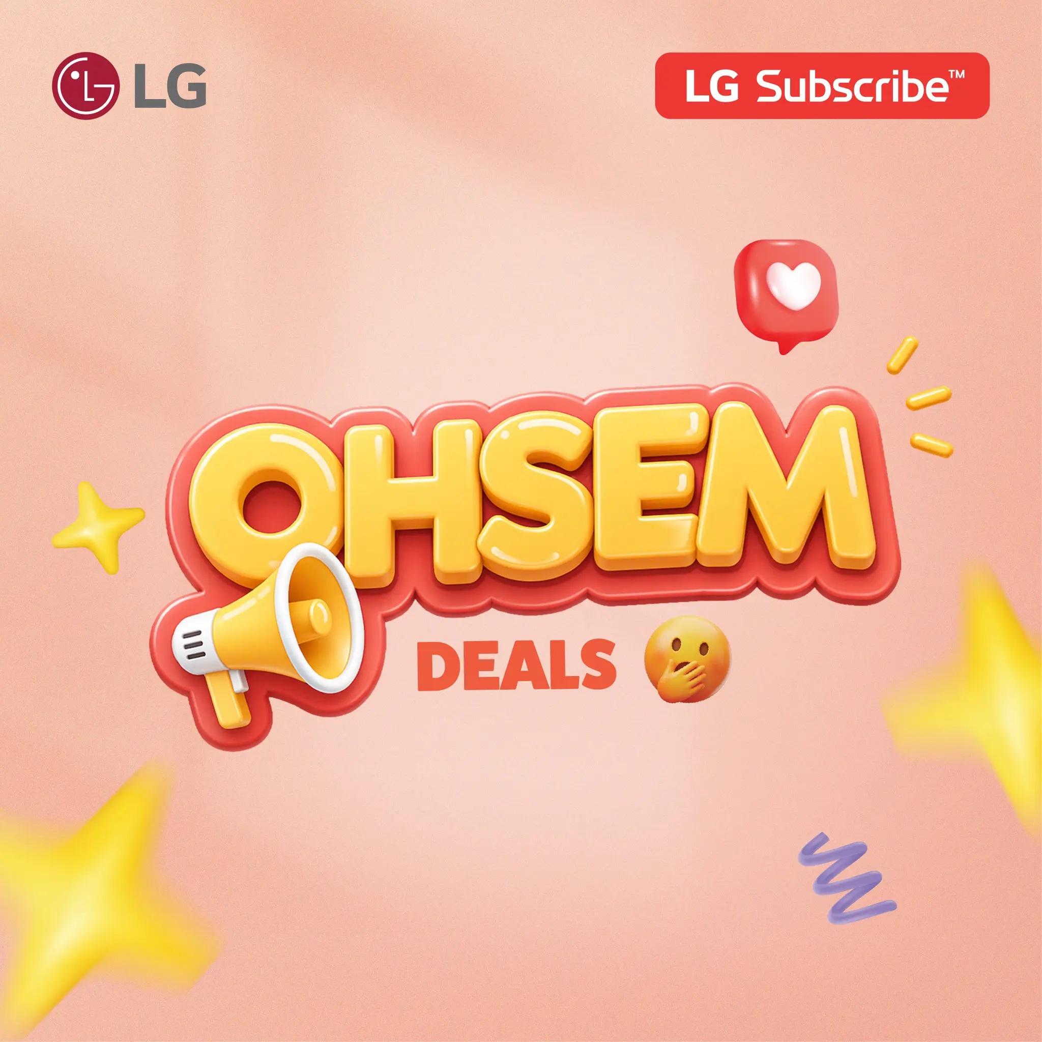 LG Home Appliances Subscription Plan discount Ohsem Kaw Kaw Deal Promo Promo