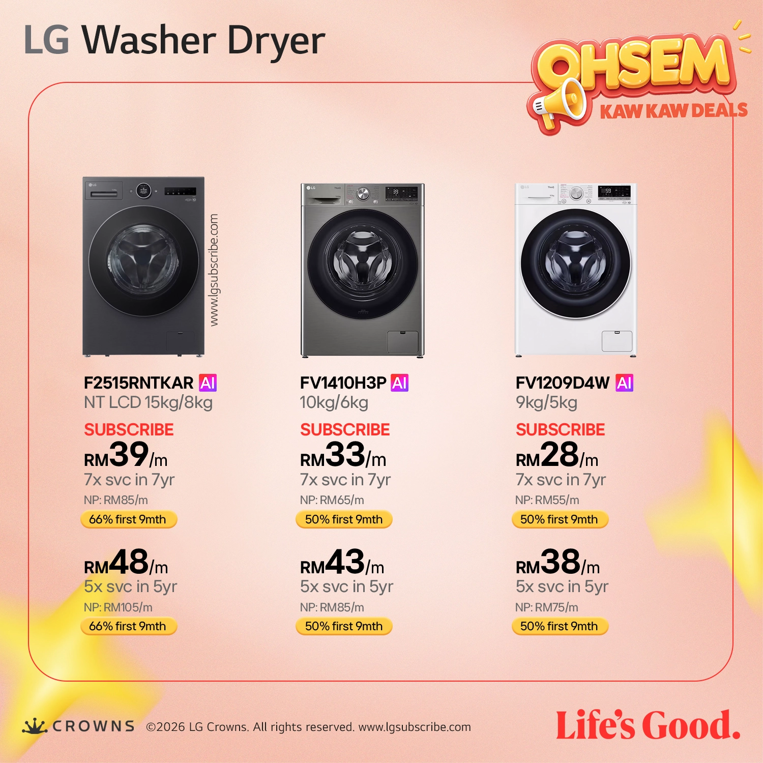 LG Washer & Dryer