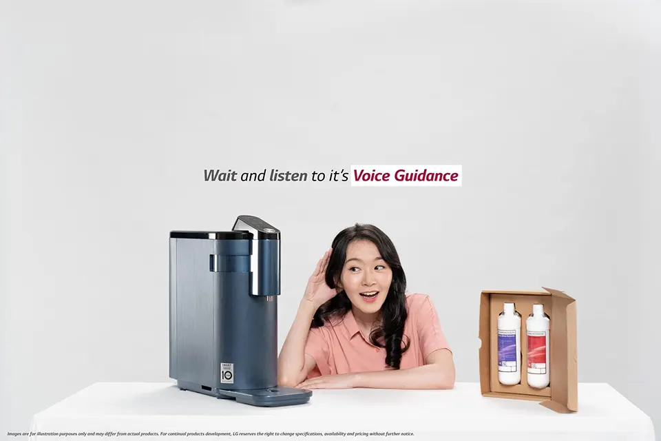 Wait and listen to it's voice guidance