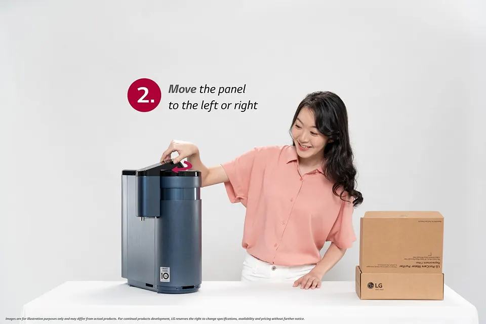 Move the panel to the left or right