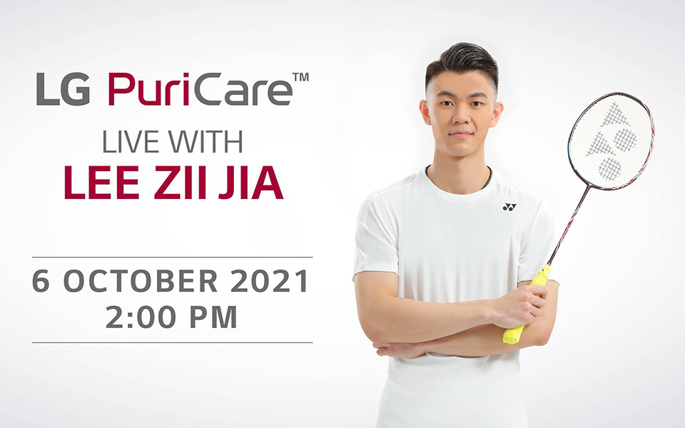Lee Zii Jia Brand Ambassador for LG PuriCare
