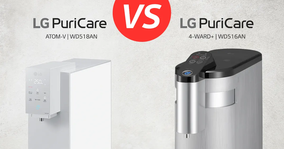 LG PuriCare WD516AN vs WD518AN Water Purifier