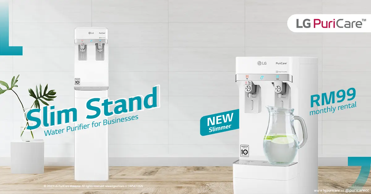 Best Commercial Water Purifier LG PuriCare Slim Stand